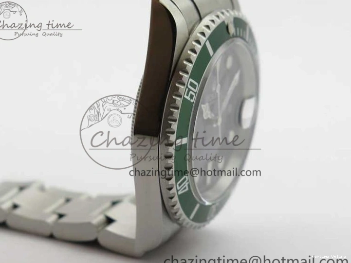 0512 Neat Submariner 16610 LV Green No Rehaut Engraving 904L Steel ARF1:1 Best Edition on SS Bracelet SH 2955